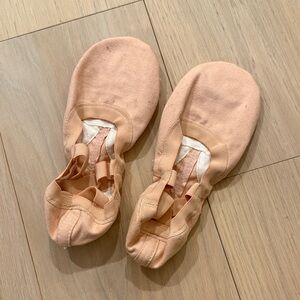 Bloch Pink Pro Elastic Canvas Ballet Slippers 4.5B